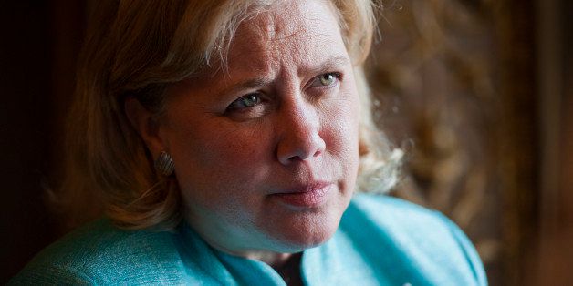 UNITED STATES - JULY 22: Sen. Mary Landrieu, D-La., conducts a meeting in the Senate Reception Room of the Capitol, July 22, 2014. (Photo By Tom Williams/CQ Roll Call)