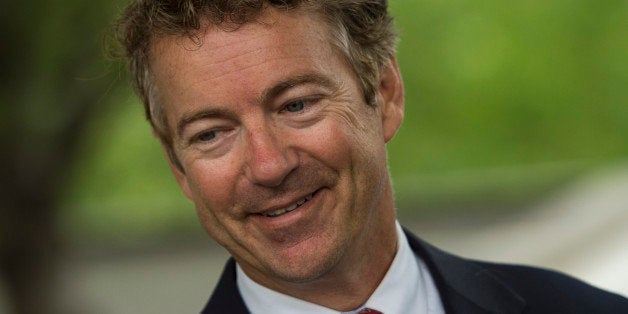 IOWA CITY, IA AUGUST 5: Senator Rand Paul (R-KY) leaves an event in Iowa City, Iowa, on Tuesday, August 5, 2014. (Photo by Nikki Kahn/The Washington Post via Getty Images)