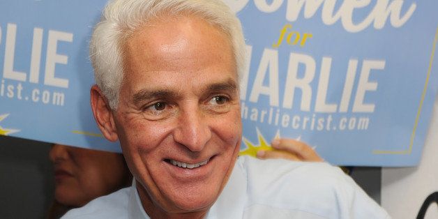 BOCA RATON, FL - AUGUST 19: Former Florida Governor Charlie Crist opens a campaign office on August 19, 2014 in Boca Raton, Florida. (Photo by Larry Marano/WireImage)