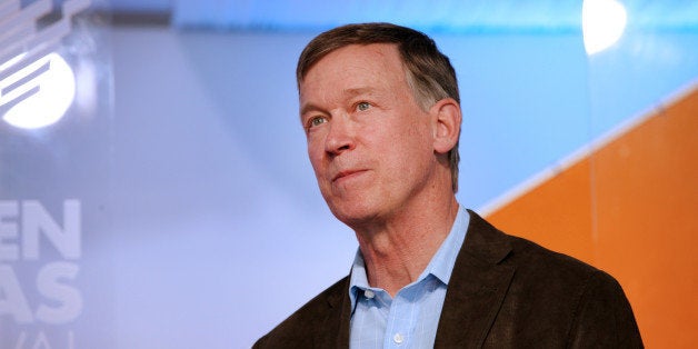 John Hickenlooper, governor of Colorado, speaks during the Aspen Ideas Festival in Aspen, Colorado, U.S., on Tuesday, July 1, 2014. The festival gathers some of the foremost thinkers in the world with civically-minded leaders in business, the arts, politics and philanthropy to share ideas and questions and drive thought to action. Photographer: Matthew Staver/Bloomberg via Getty Images 