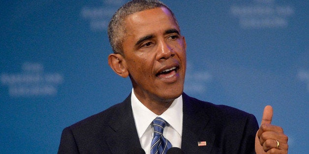 CHARLOTTE, NC - AUGUST 26: U.S. President Barack Obama speaks at the American Legion National Convention on August 26, 2014 in Charlotte, North Carolina. Obama announced a series of executive actions to aid veterans. (Photo by Sara D. Davis/Getty Images)