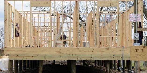 New construction is underway in the Lower Ninth Ward of New Orleans on February 5, 2013. The Ninth Ward area suffered the wor