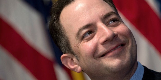 WASHINGTON, DC - MARCH 18: Republican National Committee Chairman Reince Priebus speaks at the National Press Club March 18, 2013 in Washington, DC. During his remarks on a recent 'autopsy' held by the RNC on its shortcomings in the 2012 presidential campaign, Priebus announced a series of recommendations including fewer presidential debates, an earlier national convention, and community outreach programs in addition to other new initiatives. (Photo by Win McNamee/Getty Images)