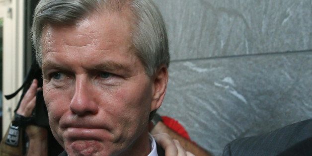 RICHMOND, VA - AUGUST 29: Former Virginia Governor Bob McDonnell leaves his trial at U.S. District Court, August 29, 2014 in Richmond, Virginia. McDonnell and his wife Maureen are on trial for accepting gifts, vacations and loans from a Virginia businessman in exchange for helping his company, Star Scientific. (Photo by Mark Wilson/Getty Images)