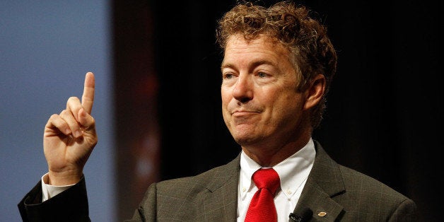 DALLAS, TX - AUGUST 29: U.S. Senator Rand Paul speaks at the Defending the American Dream Summit sponsored by Americans For Prospertity at the Omni Hotel on August 29, 2014 in Dallas, Texas. (Photo by Mike Stone/Getty Images)
