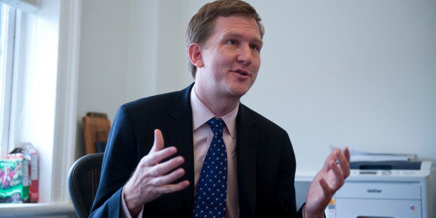 UNITED STATES Ã FEBRUARY 28: Guy Cecil, executive director of the DSCC (Democratic Senatorial Campaign Committee) speaks to