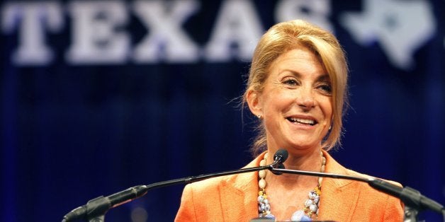 Texas State Sen. Wendy Davis speaks to delegates after speaking at the Democratic State Convention on Friday, June 27, 2014, in Dallas at the Kay Bailey Hutchison Convention Center. (Ron Jenkins/Fort Worth Star-Telegram/MCT via Getty Images)