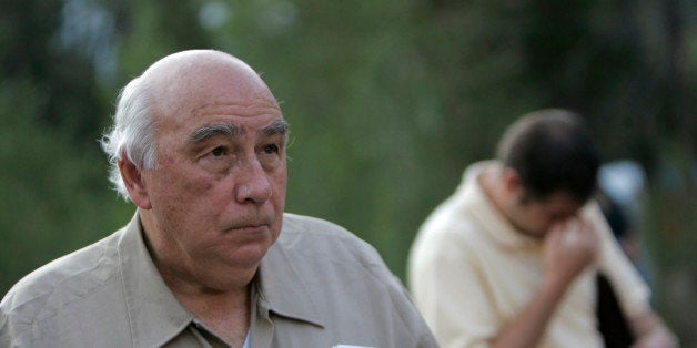 Robert Murray, founder and chairman of Cleveland-based Murray Energy Corp., arrives at a news conference at the entrance to the Crandall Canyon Mine, in northwest of Huntington, Utah on Monday, Aug. 20, 2007. Faced with a backlash over dimming hopes, the coal mine boss broke his self-imposed silence Monday to issue e-mails lowering expectations that six trapped coal miners will ever be recovered, dead or alive. (AP Photo/Jae C. Hong)