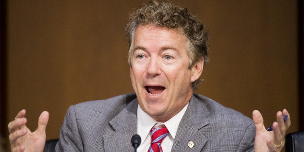 UNITED STATES - SEPTEMBER 17: Sen. Rand Paul, R-Ky., questions Secretary of State John Kerry testifies during the Senate Fore