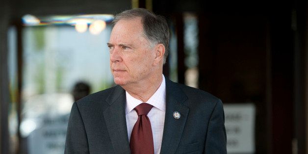 UNITED STATES â APRIL 17: Rep. Bill Posey, R-FLA., leaves the House Republican Conference meeting at the Capitol Hill Club on Tuesday, April 17, 2012. (Photo By Bill Clark/CQ Roll Call)