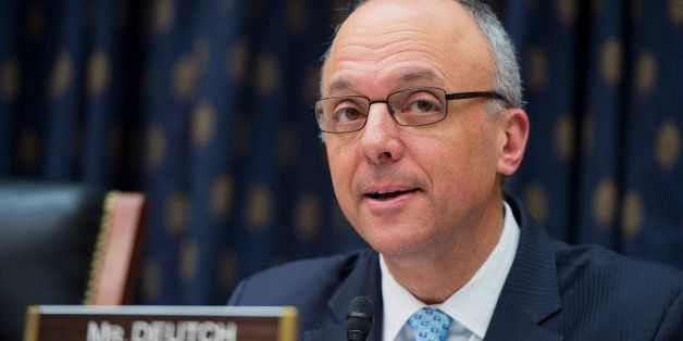 UNITED STATES - MARCH 04: Rep. Ted Deutch, D-Fla., ranking member of the House Foreign Affairs Subcommittee on Middle East and North Africa, speaks during a hearing in Rayburn titled 'Iran's Support for Terrorism Worldwide.' (Photo By Tom Williams/CQ Roll Call)