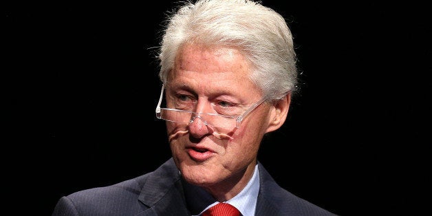 MELBOURNE, AUSTRALIA - JULY 23: Former U.S. President Bill Clinton addresses the 20th International AIDS Conference at The M