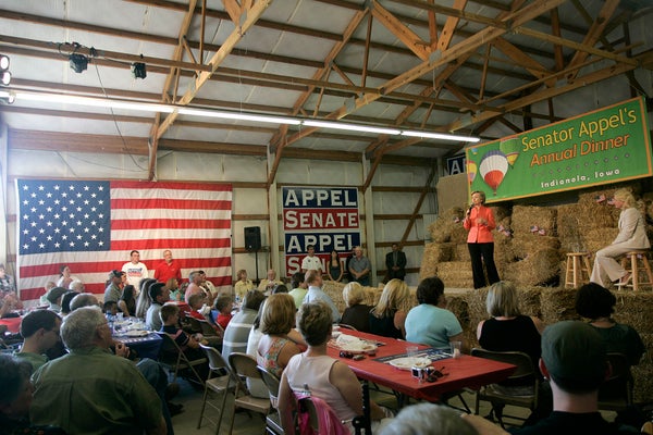 Former Iowa state Sen. Staci Appel (D) and Sen. Chuck Grassley's (R-Iowa) former chief of staff David Young are locked in a c