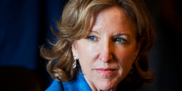 UNITED STATES - JULY 22: Sen. Kay Hagan, D-N.C., conducts a meeting in the Senate Reception Room of the Capitol, July 22, 2014. (Photo By Tom Williams/CQ Roll Call)