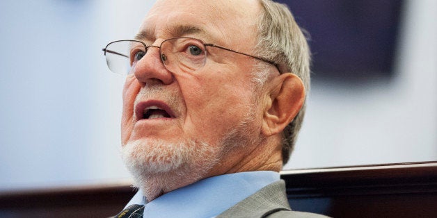 UNITED STATES - JULY 23: Rep. Don Young, R-Alaska, attends an event in Cannon Building on reuniting military service dogs with their handlers, July 23, 2014. (Photo By Tom Williams/CQ Roll Call)