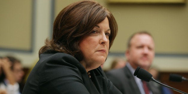 WASHINGTON, DC - SEPTEMBER 30: Secret Service Director Julia Pierson testifies to the House Oversight and Government Reform Committee about the White House perimeter breach during a hearing in the Rayburn House Office Building September 30, 2014 in Washington, DC. Pierson is giving an account of an incident involving a security breach at the White House after a man jumped the fence and was not subdued until after he had entered the mansion, deeper into the building than what it was previously reported. (Photo by Chip Somodevilla/Getty Images)