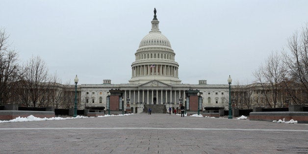 WASHINGTON, DC - MARCH 19: The U.S. Capitol dome is seen before work begins on a two-year, $60 million rnovation of March 19