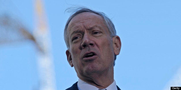 NEW YORK - SEPTEMBER 11: Former New York State Governor George Pataki during the annual 9/11 memorial service at Ground Zero September 11, 2010 in New York City. People gathered at the World Trade Center site to mark the ninth anniversary of the terrorist attacks that killed nearly 3,000 people on September 11, 2001. (Photo by Peter Foley-Pool/Getty Images)