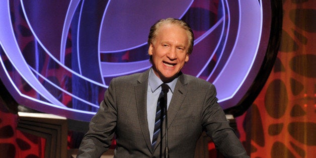 EXCLUSIVE - Bill Maher speaks on stage at the 2014 Television Academy Hall of Fame on Tuesday, March 11, 2014, at the Beverly