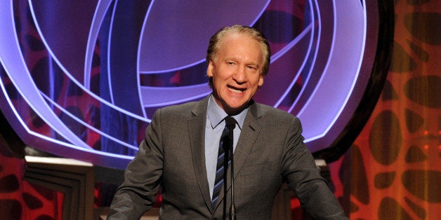 EXCLUSIVE - Bill Maher speaks on stage at the 2014 Television Academy Hall of Fame on Tuesday, March 11, 2014, at the Beverly Wilshire in Beverly Hills, Calif. (Photo by Frank Micelotta/Invision for the Television Academy/AP Images)