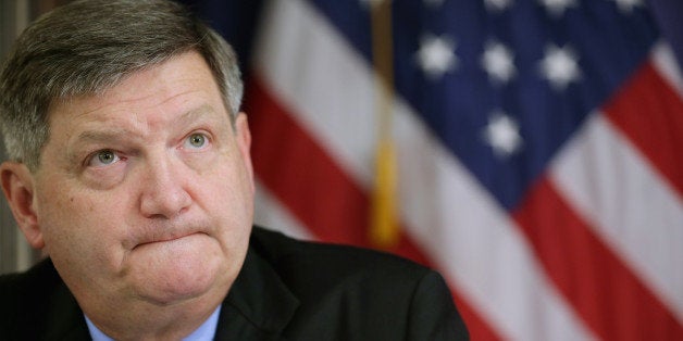 WASHINGTON, DC - AUGUST 14: New York Times reporter James Risen participates in a news conference, where he and other journa