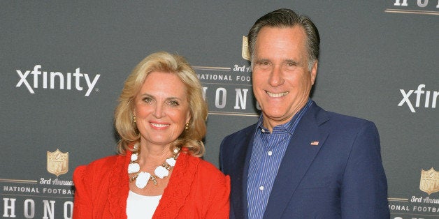 NEW YORK, NY - FEBRUARY 01: Ann Romney and former Governor of Massachusetts Mitt Romney attend the 3rd Annual NFL Honors at Radio City Music Hall on February 1, 2014 in New York City. (Photo by Slaven Vlasic/Getty Images)