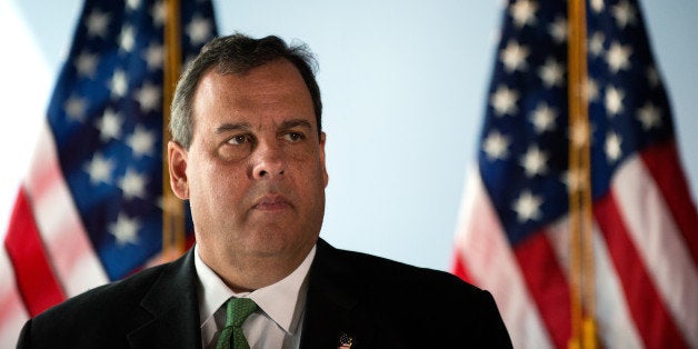 NEW YORK, NY - SEPTEMBER 24: New Jersey Gov. Chris Christie stands during a press conference with New York Governor Andrew Cuomo (not pictured) to announce the initial findings from their joint review of security protocols, in response to growing, global terrorism, for New Jersey and New York during a press conference on September 24, 2014 at 7 World Trade Center in New York, NY. Last week, Christie and Cuomo requested a bi-state review of current safety and security protocols in response to the increased global terrorism threat and today, ten days later, they announced their initial findings as well as signed a memorandum of understanding to increase security for New Jersey and New York. (Photo by Bryan Thomas/Getty Images)