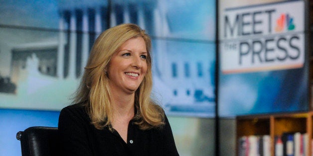 MEET THE PRESS -- Pictured: (l-r) Kathy Ruemmler, Former White House Counsel, appears on 'Meet the Press' in Washington, D.C., Sunday, June 29, 2014. (Photo by: William B. Plowman/NBC/NBC NewsWire via Getty Images)