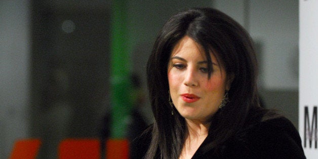 Monica Lewinsky during Opening Night Party for Nigel Parry's 'Blunt Exhibition' Hosted by Men's Health - December 5, 2006 at MILK Studios in New York City, New York, United States. (Photo by Michael Loccisano/FilmMagic)