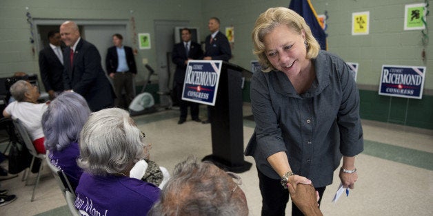 UNITED STATES - SEPTEMBER 22: From right, Sen. Mary Landrieu, D-La., New Orleans Mayor Mitch Landrieu and Rep. Cedric Richmon