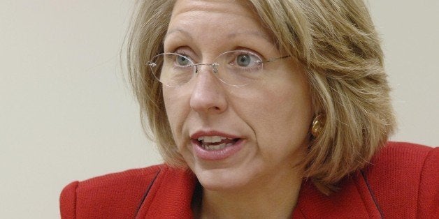 ** ADVANCE FOR MONDAY FEB 12 ** Michigan Secretary of State Terri Lynn Land talks about her agenda for the next year in the