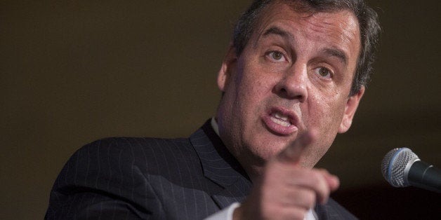 Chris Christie, governor of New Jersey, speaks during a Legal Reform Summit at the U.S. Chamber of Commerce in Washington, D.C., U.S., on Tuesday, Oct. 21, 2014. Christie, the New Jersey governor who seems a likely addition to the 2016 presidential primary roster, has been traveling the country doing what he's supposed to do as chairman of the Republican Governors Association: raising as much money and publicity as he can to help his party's incumbents and candidates ahead of the Nov. 4 elections. Photographer: Andrew Harrer/Bloomberg via Getty Images 