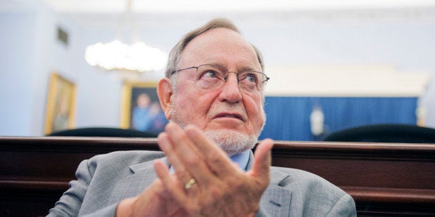 UNITED STATES - JULY 23: Rep. Don Young, R-Alaska, attends an event in Cannon Building on reuniting military service dogs with their handlers, July 23, 2014. (Photo By Tom Williams/CQ Roll Call)