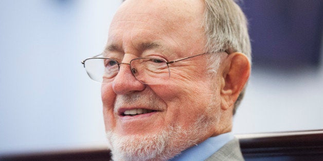 UNITED STATES - JULY 23: Rep. Don Young, R-Alaska, attends an event in Cannon Building on reuniting military service dogs wit