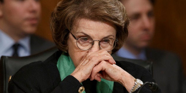 File- This March 13, 2014, file photo shows Senate Intelligence Committee Chair Sen. Dianne Feinstein, D-Calif., listening on Capitol Hill in Washington, during a Senate Transportation subcommittee hearing. In the aftermath of committee chairwoman Sen. Feinsteinâs accusations that the CIAâs intimidating tactics and breaching of its constitutional authority for filing a criminal complaint against congressional aides, observers say the U.S. intelligence community and its congressional minders have committed serious missteps over the 13 years since the 9/11 terror attacks. (AP Photo/J. Scott Applewhite, File)