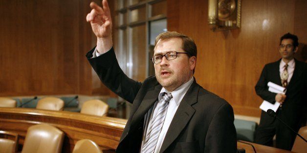 WASHINGTON - JUNE 27: Americans for Tax Reform President Grover Norquist arrives for an immigration reform rally and news conference on Capitol Hill June 27, 2006 in Washington, DC. The National Immigration Forum hosted the conference with business, religious, union, conservative, and immigrant advocacy leaders to call for comprehensive immigration reform. (Photo by Chip Somodevilla/Getty Images)