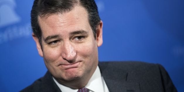 US Senator Ted Cruz (R-TX) waits to speak at the Heritage Foundation January 28, 2014 in Washington, DC. Cruz and others spok