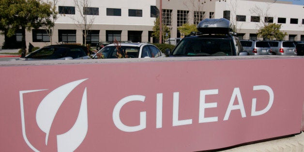 FILE - This Thursday, March 12, 2009, file photo, shows Gilead Sciences Inc. headquarters in Foster City, Calif. Gilead Sciences says it has reached a deal with several generic drugmakers to produce cheaper versions of its popular, expensive hepatitis C drug Sovaldi for use in developing countries. (AP Photo/Paul Sakuma, File)