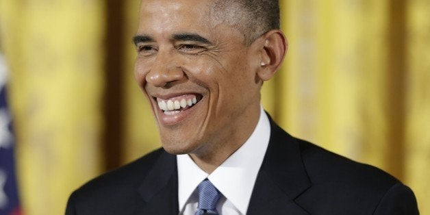 President Barack Obama smiles as he answer questions during his news conference in the East Room of the White House, on Wednesday, Nov. 5, 2014, in Washington. (AP Photo/Pablo Martinez Monsivais)