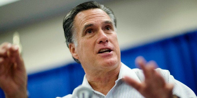 Fomer Republican presidential nominee Mitt Romney speaks before introducing Georgia Republican U.S. Senate candidate David Perdue at a campaign event, Wednesday, Oct. 29, 2014, in Augusta, Ga. (AP Photo/David Goldman)