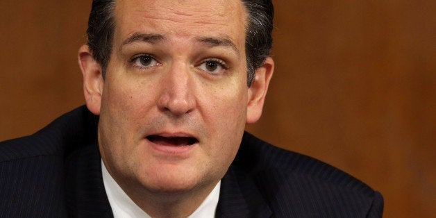 WASHINGTON, DC - SEPTEMBER 16: Senate Armed Services Committee member Sen. Ted Cruz (R-TX) questions witnesses during a hearing about the Islamic State of Iraq and the Levant in the Hart Senate Office Building on Capitol Hill September 16, 2014 in Washington, DC. Senators questioned the top military and civilian leaders about the threat posed by the terrorist group calling itself ISIL. (Photo by Chip Somodevilla/Getty Images)