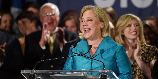 NEW ORLEANS, LA - NOVEMBER 04: U.S. Sen. Mary Landrieu (D-LA) gathers with supporters at the Hyatt Regency on November 4, 2014 in New Orleans, Louisiana. Landrieu will face Rep. Bill Cassidy (R-LA) in a runoff scheduled for December 6th. (Photo by Stacy Revere/Getty Images)