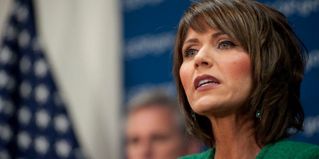 UNITED STATES - Jan 14: Rep. Kristi Noem, R-SD., during a news conference after the House Republican Caucus in the U.S. Capitol on January 14, 2014. (Photo By Douglas Graham/CQ Roll Call)