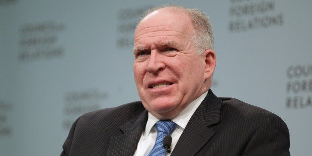 WASHINGTON, DC - MARCH 11: Central Intelligence Agency Director John Brennan takes questions from the audience after addressing the Council on Foreign Relations March 11, 2014 in Washington, DC. Brennan denied accusations by U.S. senators who claim the CIA conducted unauthorized searches of computers used by Senate Select Committee on Intelligence staff members in an effort to learn how the committee gained access to the agencyÃs own 2009 internal review of its detention and interrogation program, undermining Congressà oversight of the spy agency. (Photo by Chip Somodevilla/Getty Images)