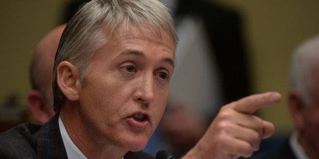 WASHINGTON, DC - MAY 22:Rep. Trey Gowdy(R-SC) grills former Internal Revenue Service Commisioner Douglas Schulman as officials face the House Oversight Committee on May, 22, 2013 in Washington, DC.(Photo by Bill O'Leary/The Washington Post via Getty Images)