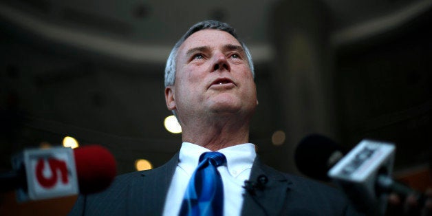St. Louis County Prosecuting Attorney Robert P. McCulloch speaks during a news conference discussing charges issued against A