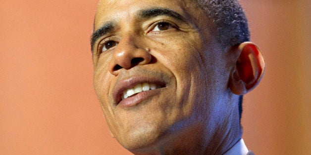 President Barack Obama speaks at the Summit on College Opportunity at the Ronald Reagan Building in Washington, Thursday, Dec. 4, 2014. This yearâs summit will focus on building sustainable collaborations in communities with strong K-12 and higher education partnerships to encourage college attendance. (AP Photo/Jacquelyn Martin)