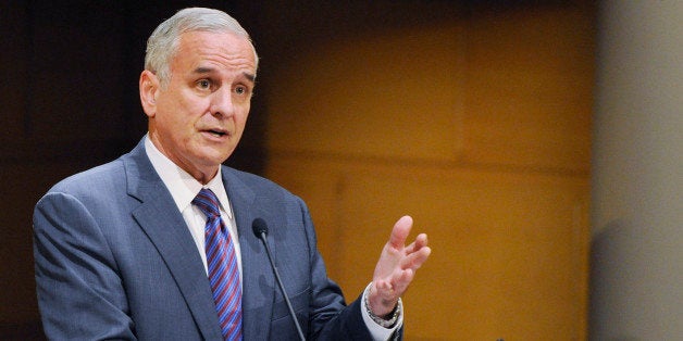 MINNEAPOLIS, MN - JULY 14: Governor of Minnesota Mark Dayton speaks to Policy Fellows at the Humphrey School of Public Affairs on July 14, 2011 in Minneapolis, Minnesota. The state of Minnesota shut down state services after Republicans and Democrats failed to come to an agreement on the budget. (Photo by Hannah Foslien/Getty Images)