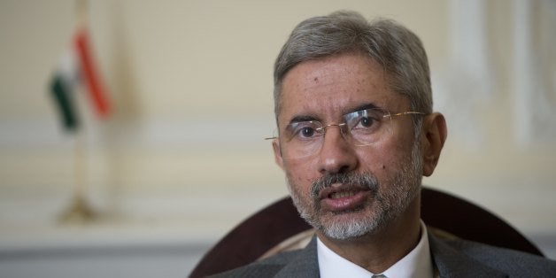 TO GO WITH AFP STORY BY SHAUN TANDON 'US-INDIA-DIPLOMACY-IMMIGRATION-POLITICS'India's Ambassador to the US Subrahmanyam Jaishankar speaks during an interview with AFP at the Indian Embassy in Washington on January 31, 2014. India has warned the United States of consequences for its companies if lawmakers tighten visa rules on high-tech firms as part of an immigration overhaul. Jaishankar said that India would see a decision to restrict certain temporary visas for skilled workers as a sign that the US economy is becoming less open for business. AFP PHOTO / Saul LOEB (Photo credit should read SAUL LOEB/AFP/Getty Images)