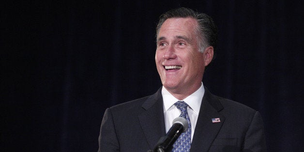 LIVONIA, MI - OCTOBER 2: Former Republican presidential candidate and former Massachusetts Governor Mitt Romney, delivers rem